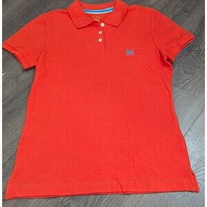 Thre3 Polo Shirt Men's Size Large 3-Button Orange Short Sleeve Polo (581)